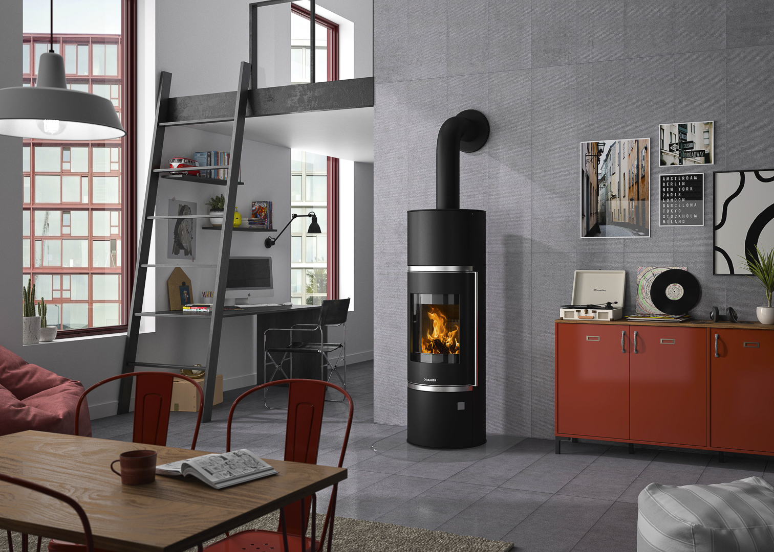 Oranier Corso W+ 2.0 Stahl schwarz