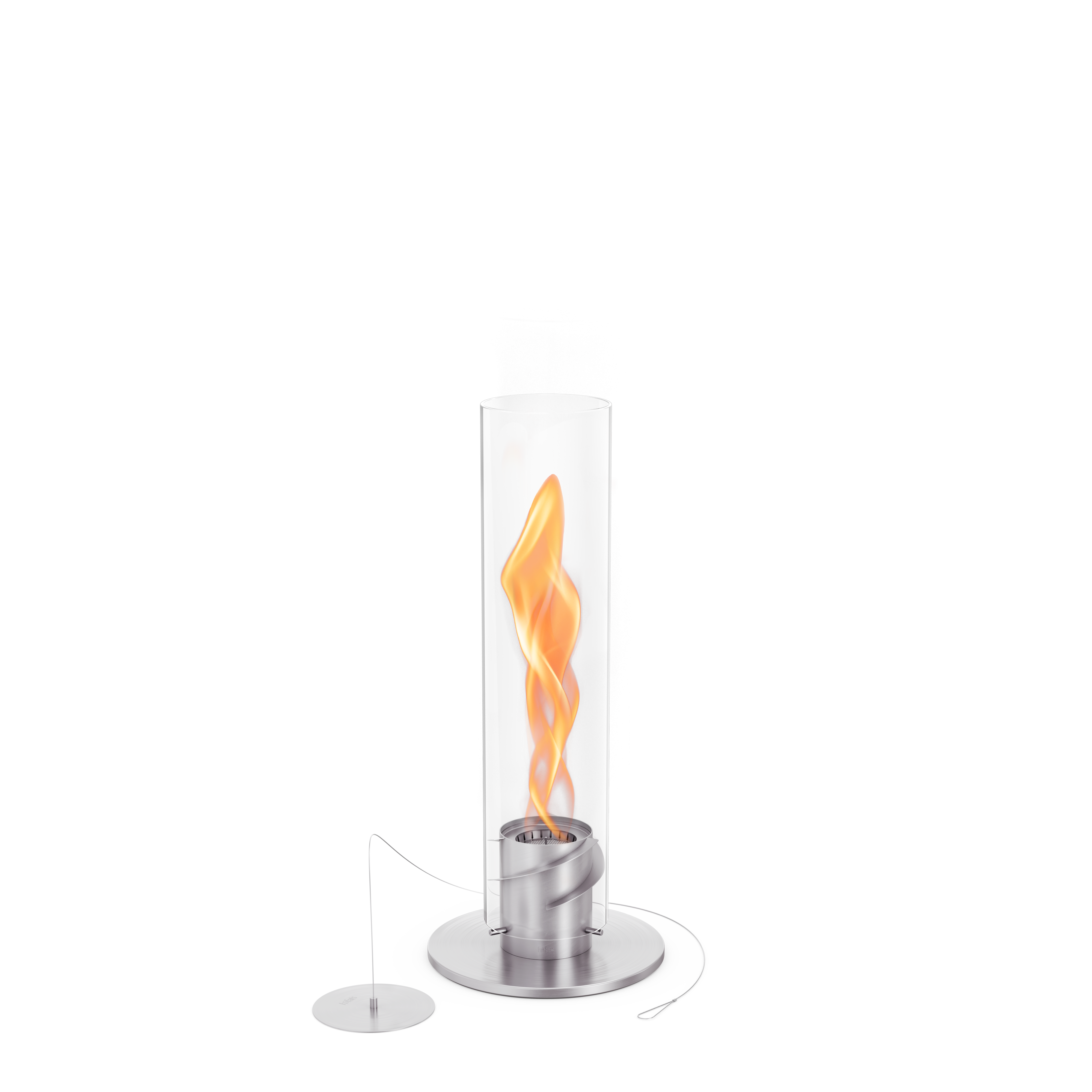 höfats Tischfeuer SPIN 900 silber