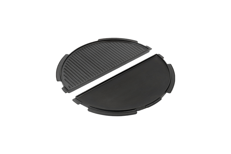 Big Green Egg Halbrunde Grillplatte aus Gusseisen Large