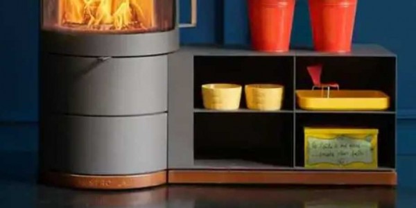 Austroflamm Beistellbox zu Lux, rechts 36,2x41,1cm mit Holzlade
