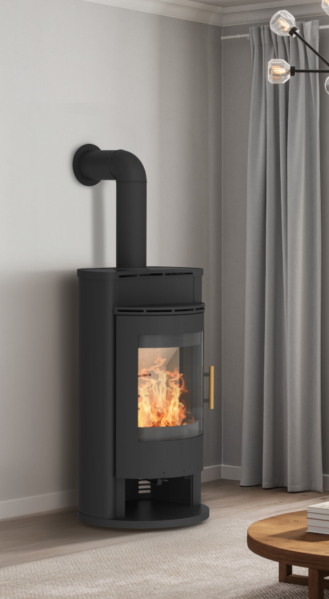 Königshütte Kaminofen Saros 8kW Stahl schwarz