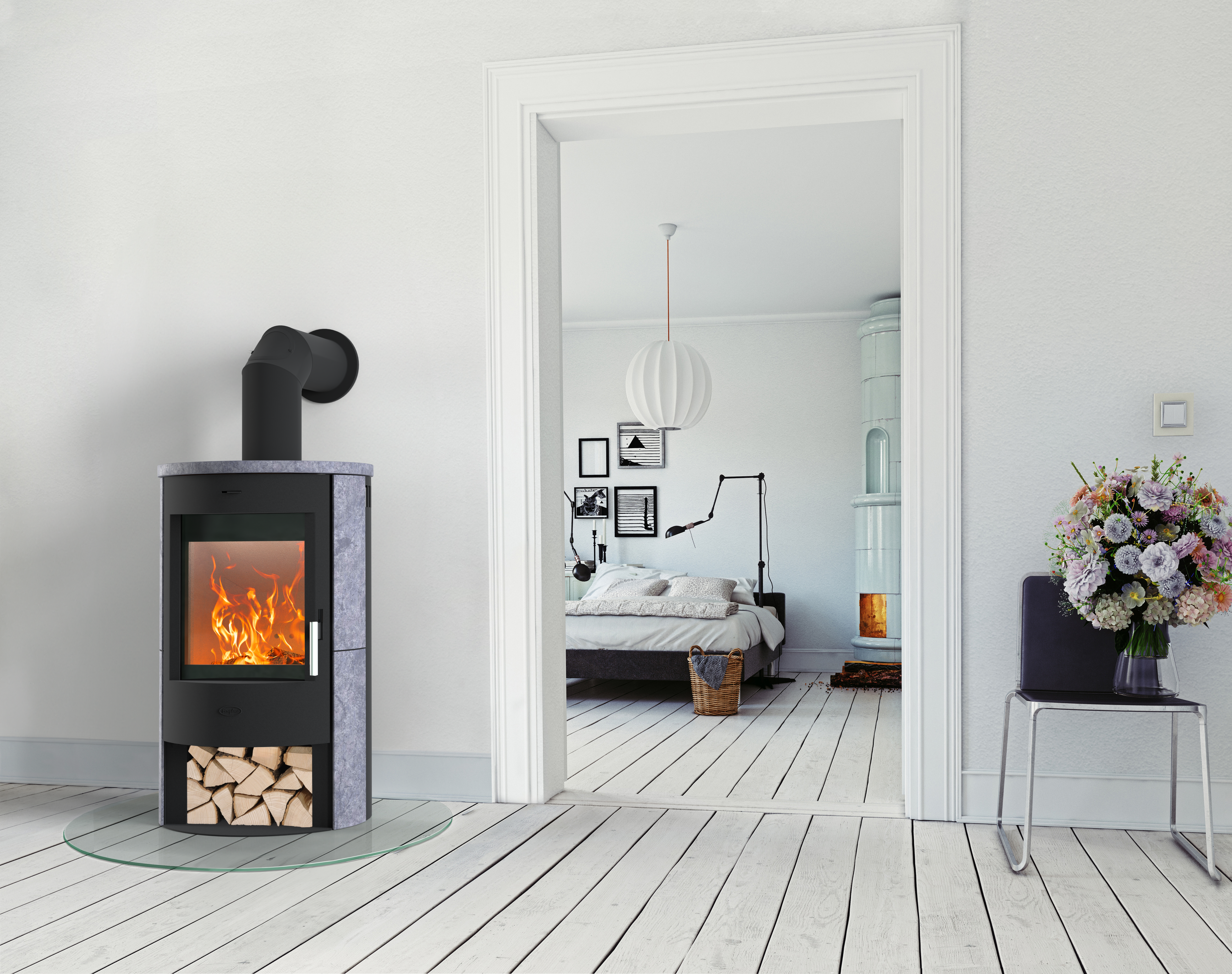 Fireplace Kaminofen Zaria Speckstein Top