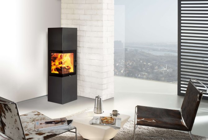 Austroflamm Kaminofen Slim 3.0 links
