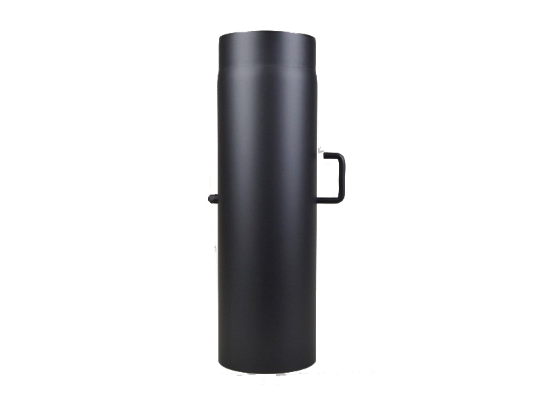 Ofenrohr Drosselklappe - Zugbegrenzer 150mm schwarz