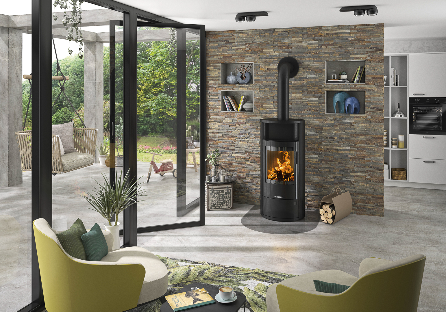 Oranier Polar Neo 6 Stahl schwarz Keramik Grappa Lines