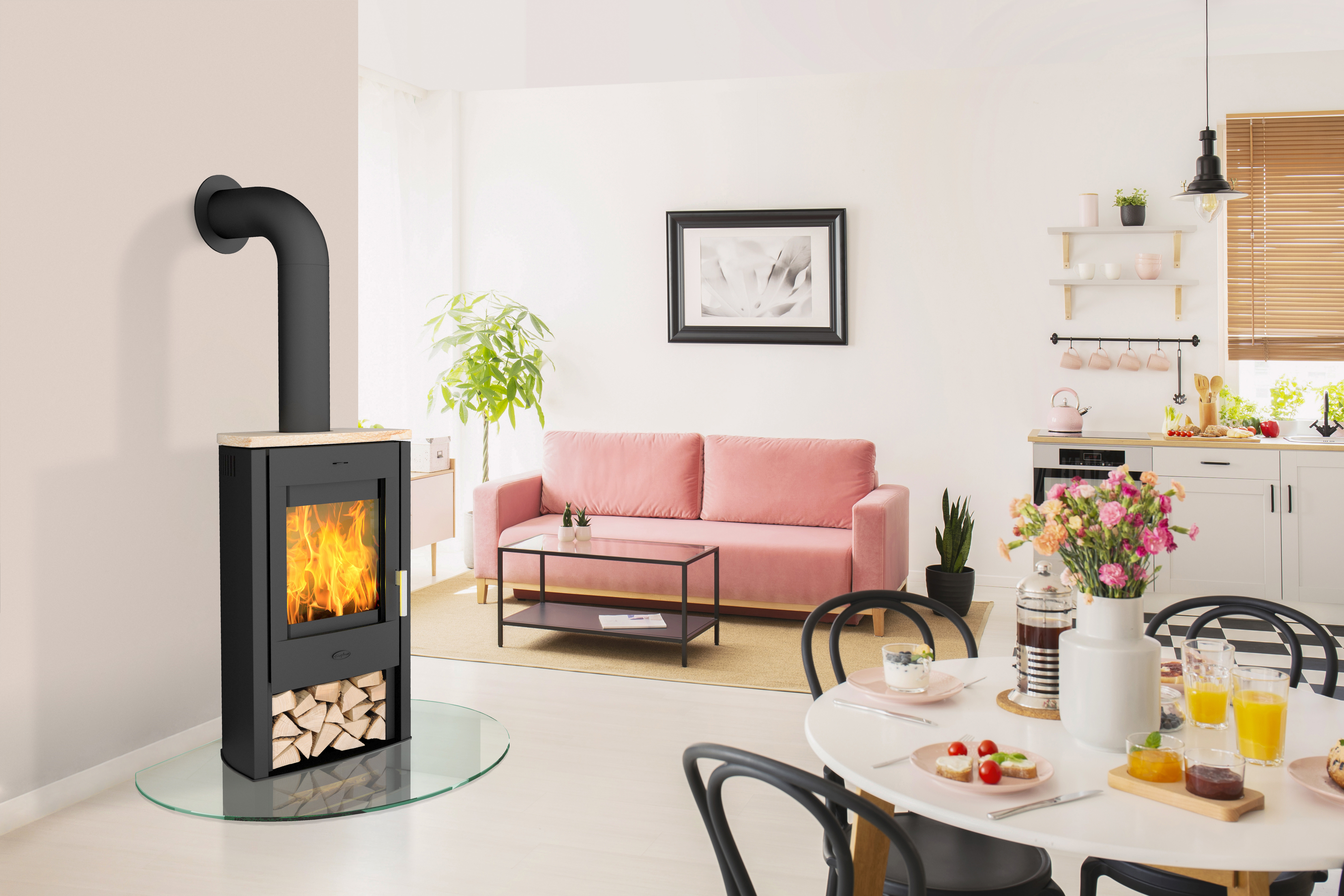 Fireplace Kaminofen Tuvalu Sandstein Top