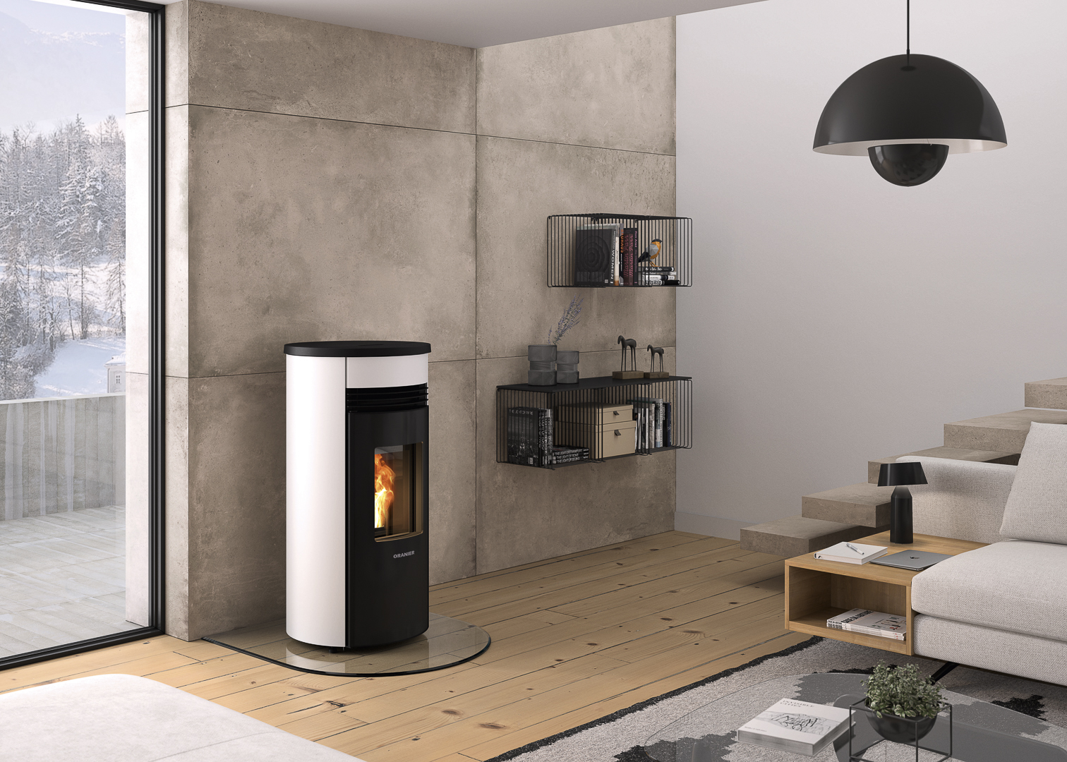 Oranier Sando 50 II Taupe Stahl lasiert