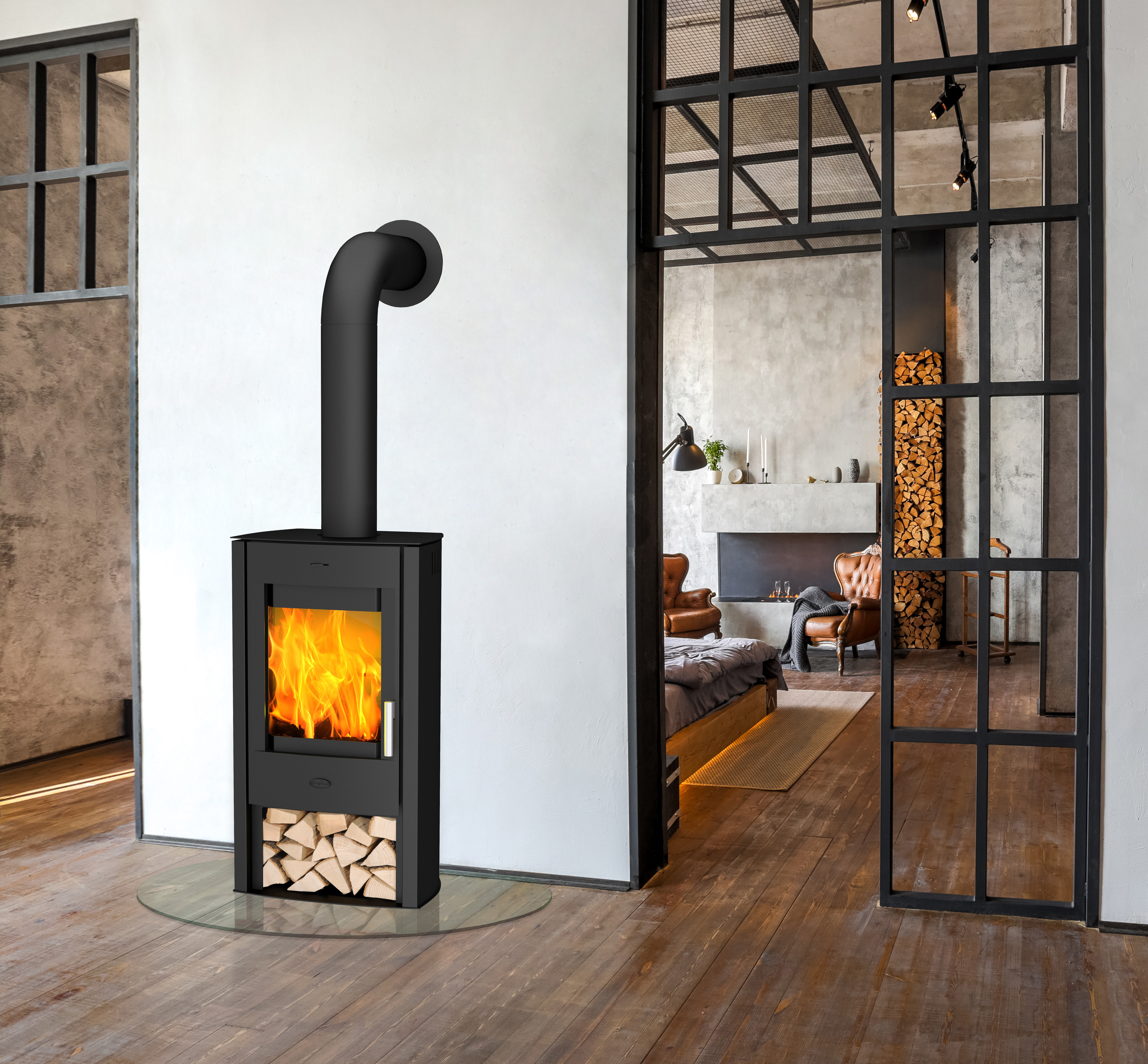 Fireplace Kaminofen Tuvalu Stahl