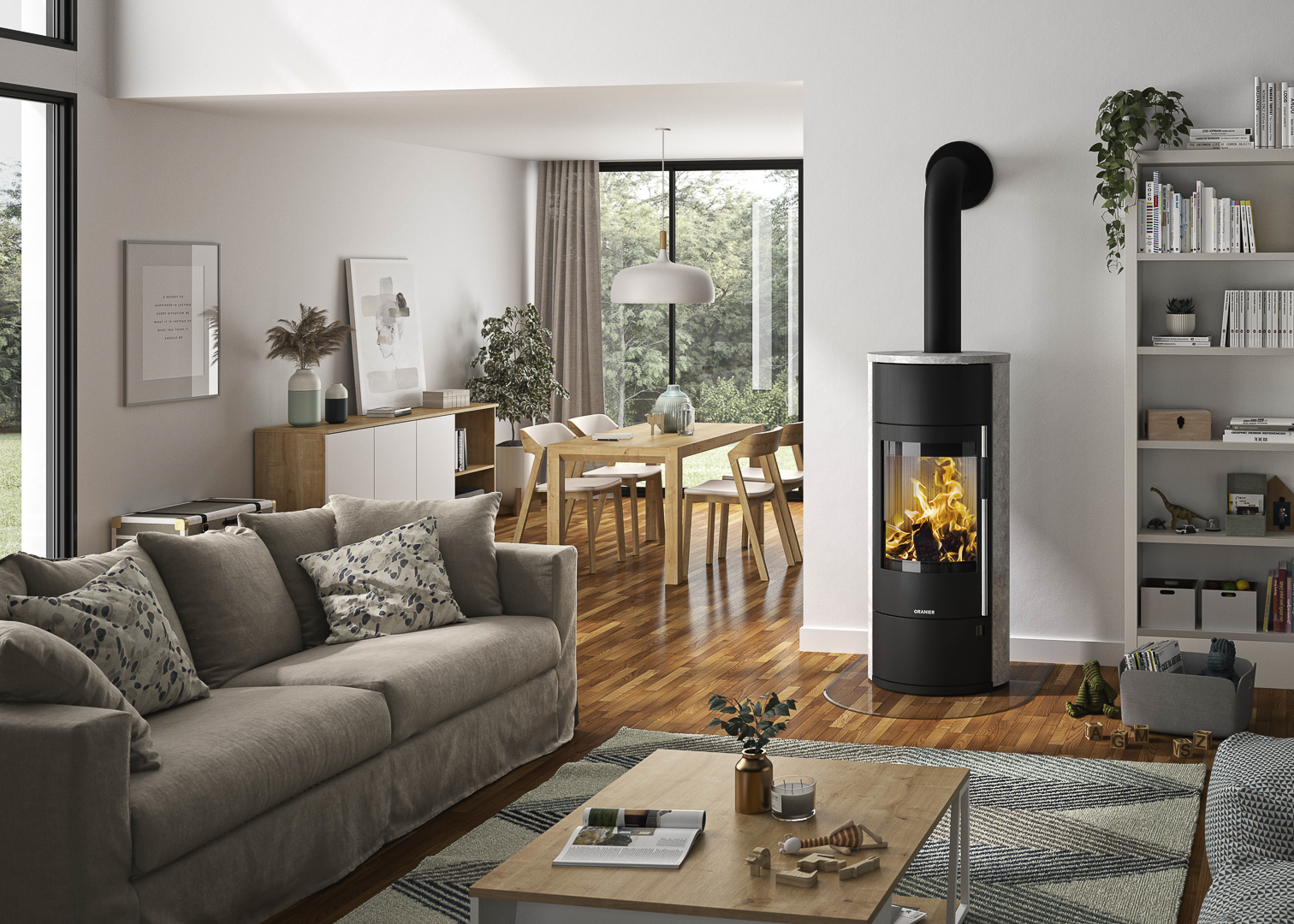 Oranier Polar Neo Vantage W+ Stahl schwarz