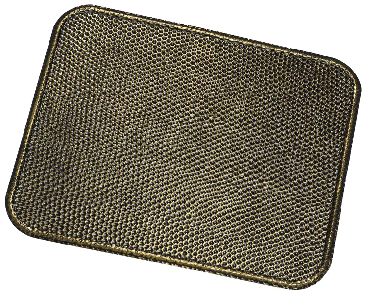 Fischer Bodenblech schwarzgold 500,0 x 600,0 x 0,6 mm