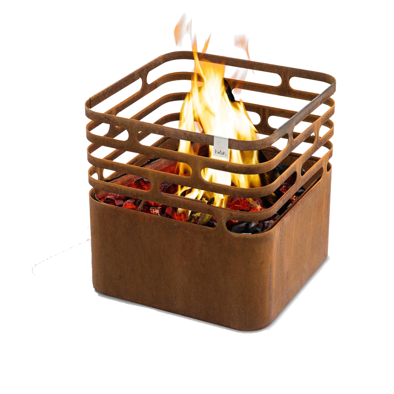 höfats CUBE Feuerkorb rostig