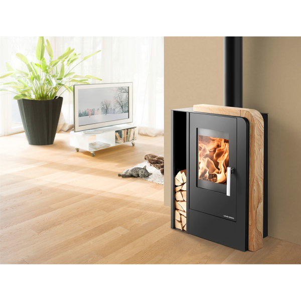 Haas+Sohn Kaminofen Aruba + Holzfach