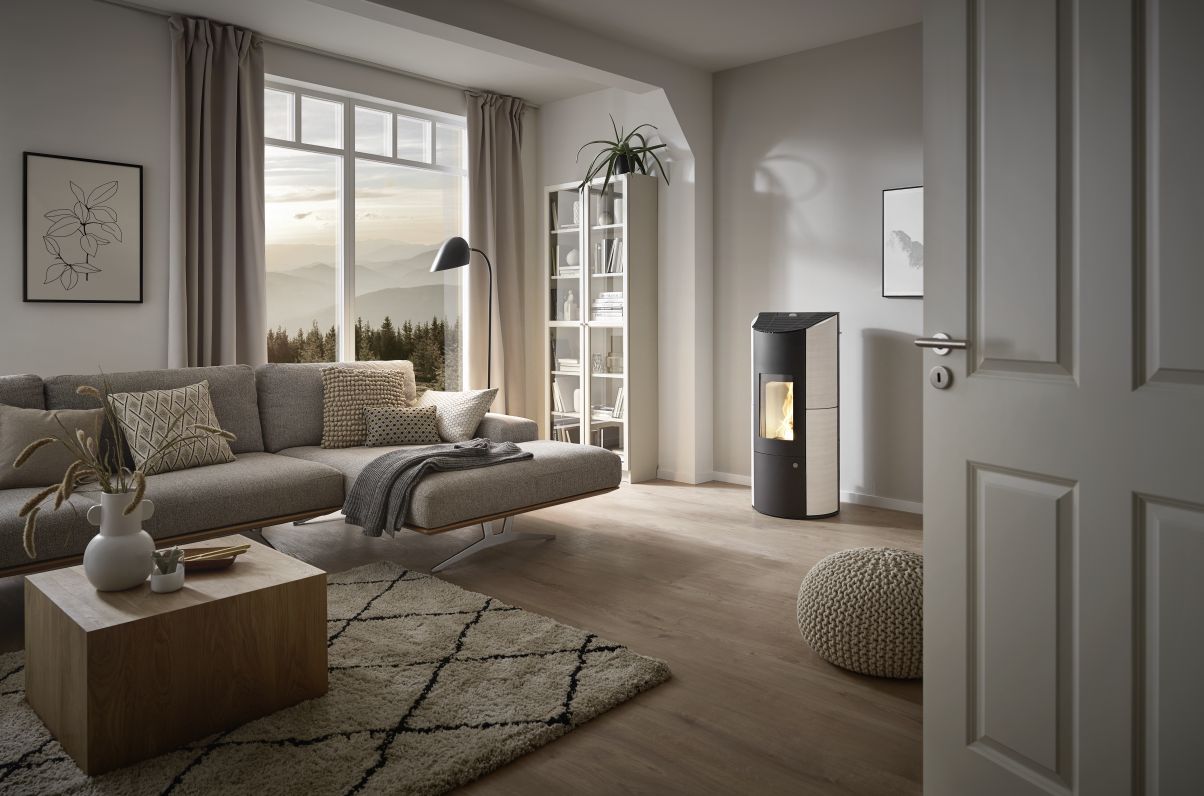 Olsberg Pelletofen Levana 3.0 6kW Keramik caffe arabica